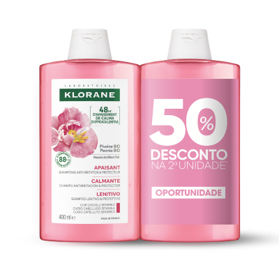 Klorane Shampoo with Peony 2x400ml