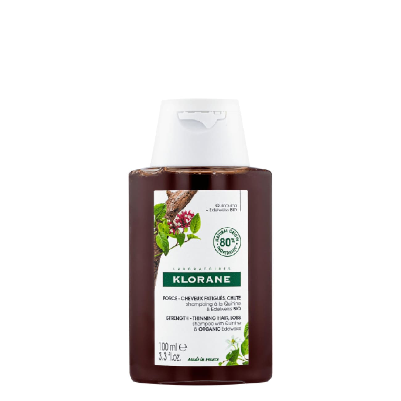 Klorane Strengthening Shampoo with Quinine & Edelweiss Bio 100ml
