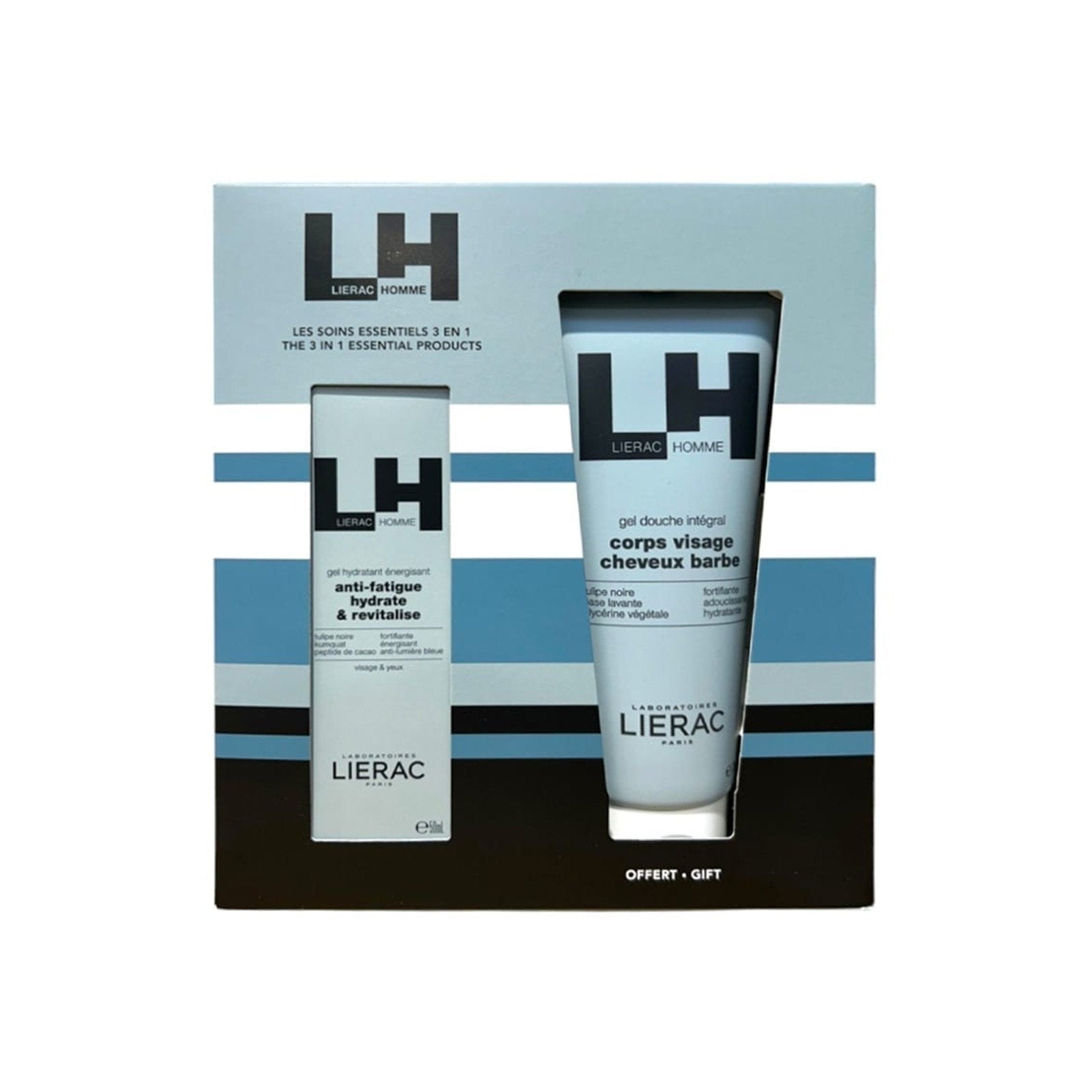 Lierac Homme Coffret Moisturizing Gel 40ml + Shower Gel 200ml