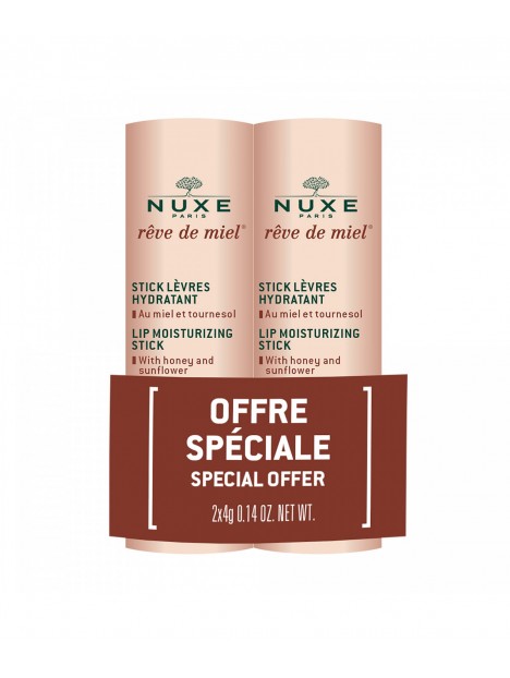 Nuxe Rêve De Miel Lip Moisturising Stick 2x4g