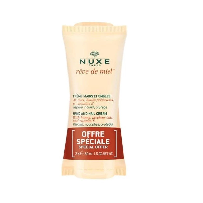 Nuxe Rêve de Miel Hand and Nail Cream 2x50ml