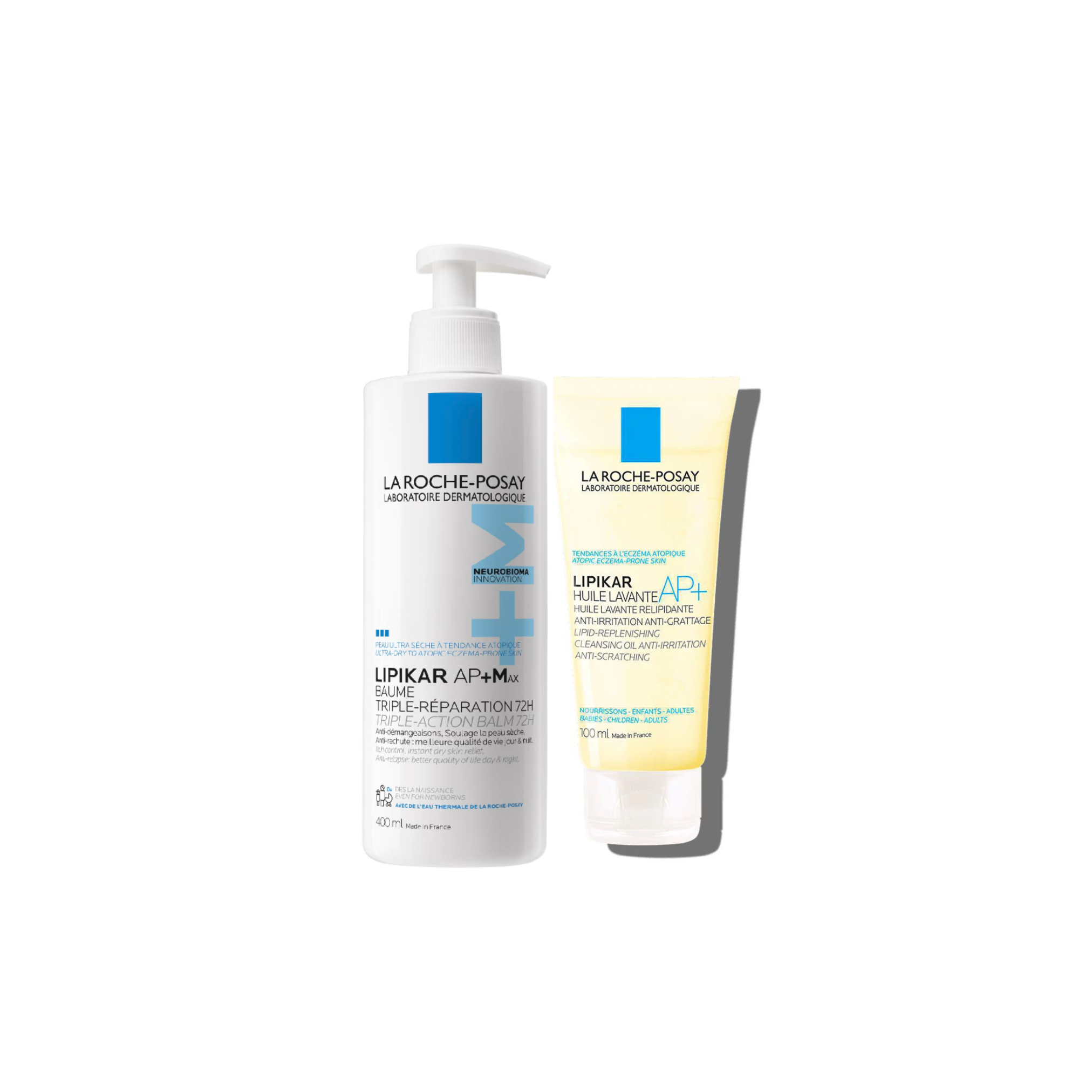 La Roche‑Posay Lipikar AP+ Max Bálsamo 400ml + Lipikar Aceite lavante 100ml