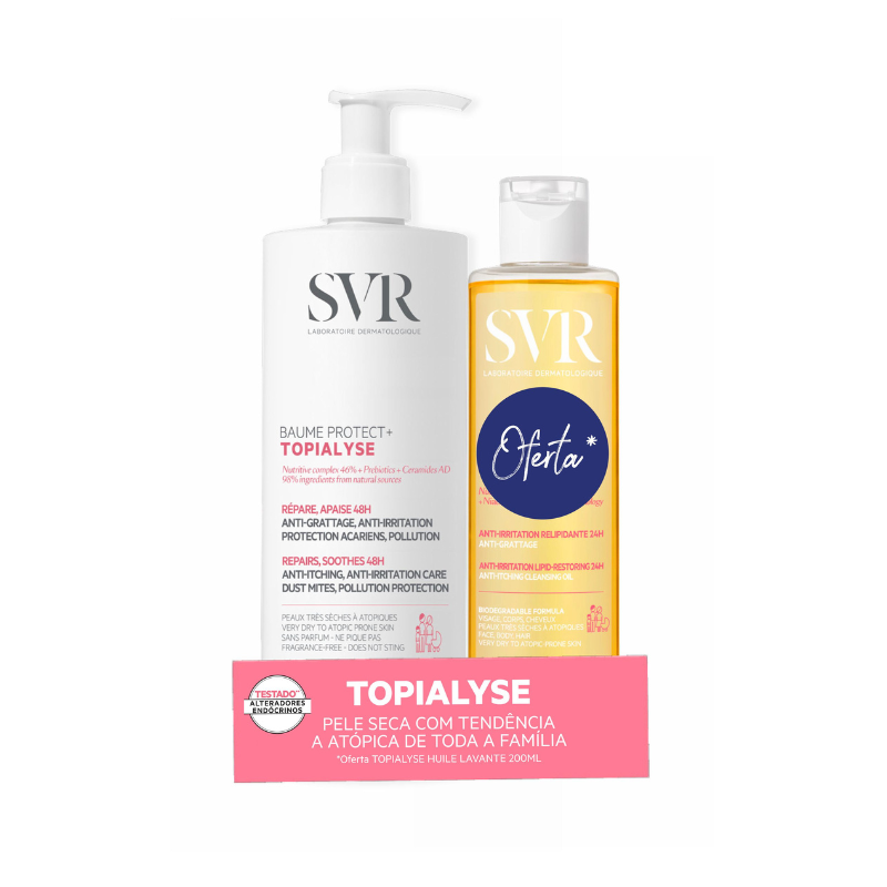 SVR Topialyse Baume Protect 400ml + Offer Cleansing Oil 200ml