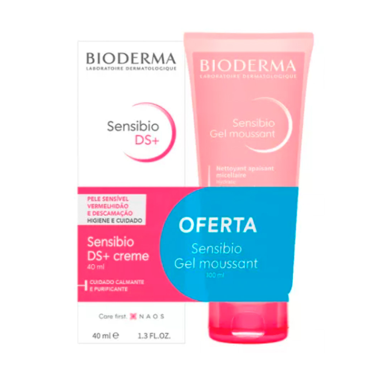 Sensibio Bioderma DS+ Cream 40ml + Offer Gel Moussant 100ml