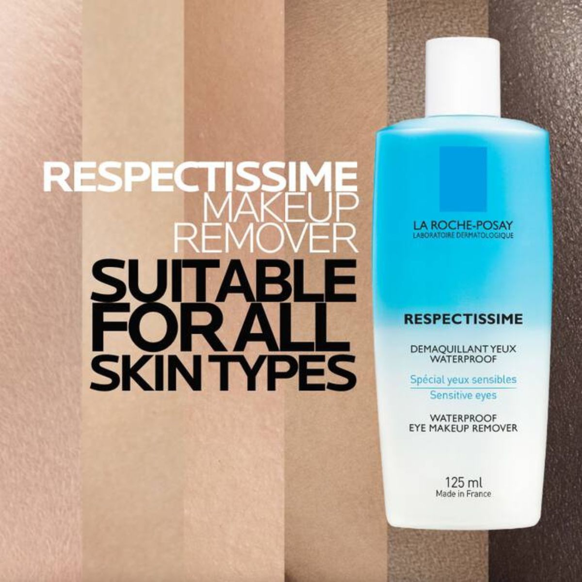 La Roche-Posay Respectissime Waterproof Eye Makeup Remover 125ml all skin types