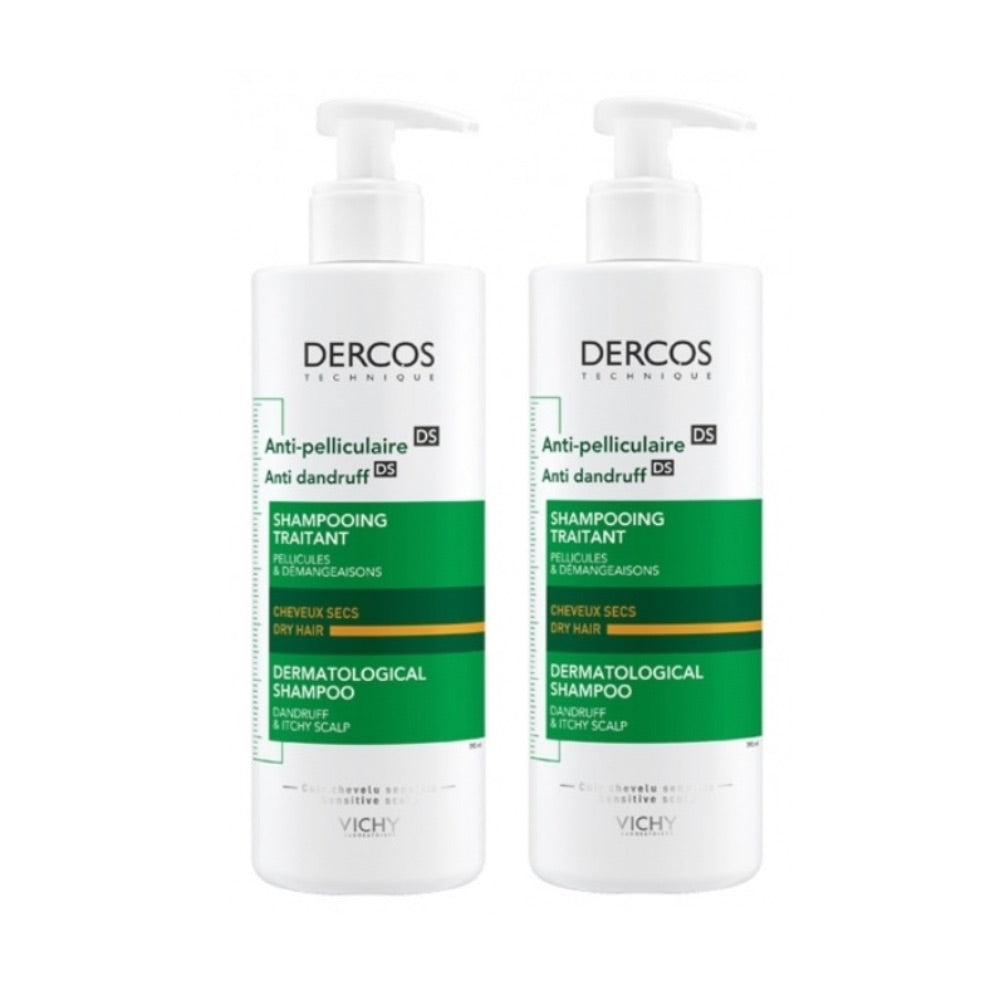 Vichy Promo Pack: Vichy Dercos Technique Anti-Dandruff Shampoo for Dry Hair 2x390ml