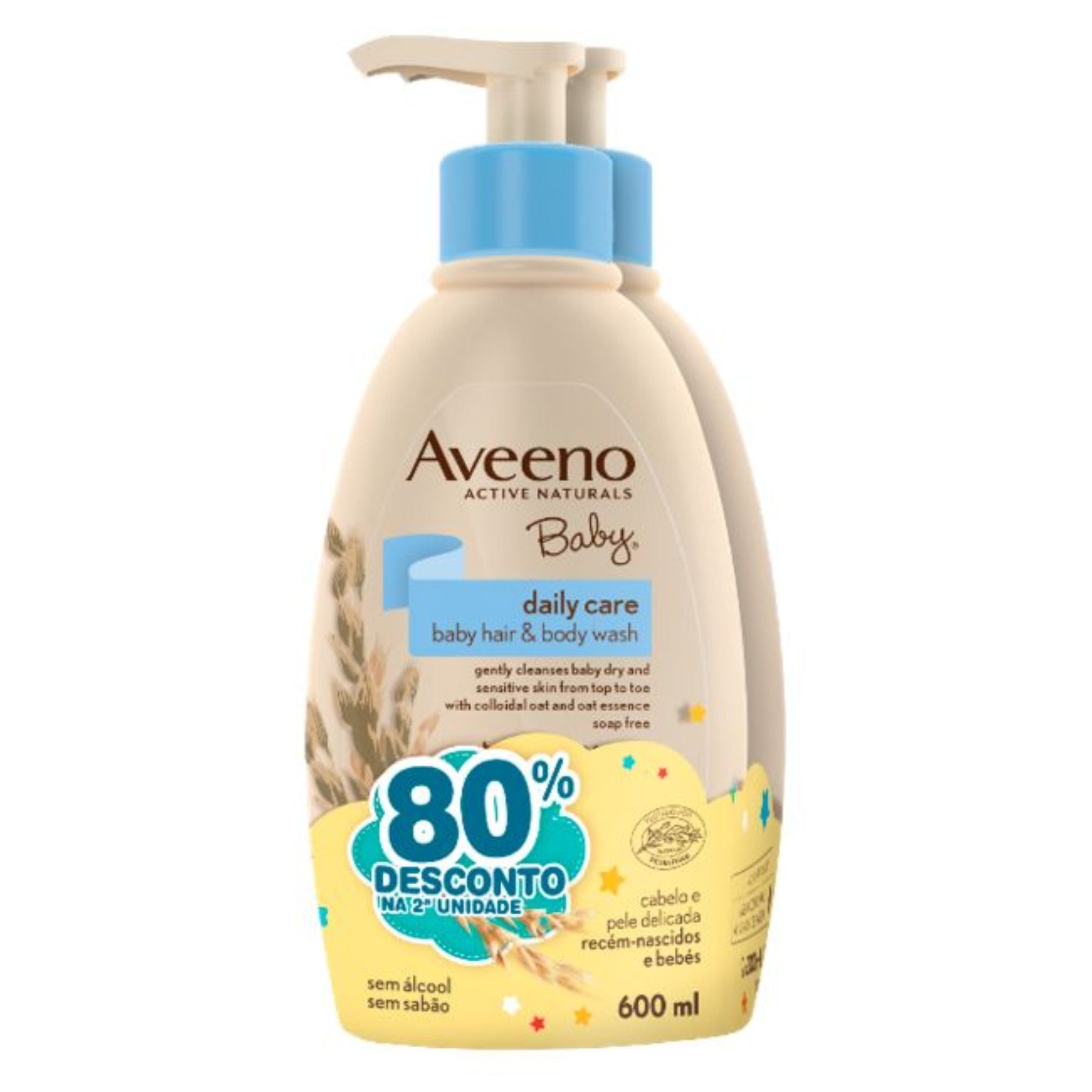 Aveeno Promo Pack: Aveeno Baby Daily Care Baby Hair & Body Wash 2x300ml