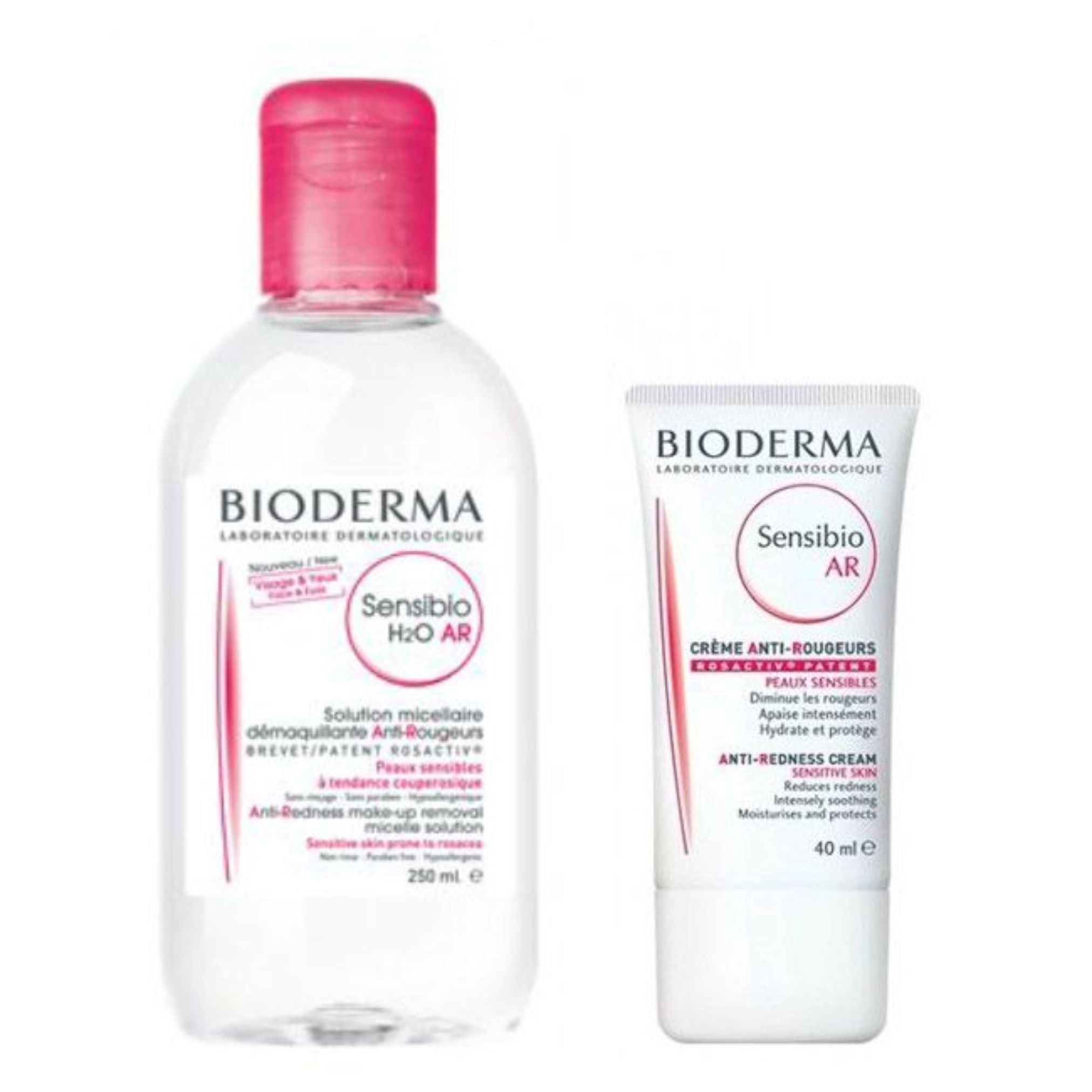 Bioderma Pack Promocional: Bioderma Sensibio AR 40ml + Bioderma Sensibio H2O AR Água Micelar 250ml