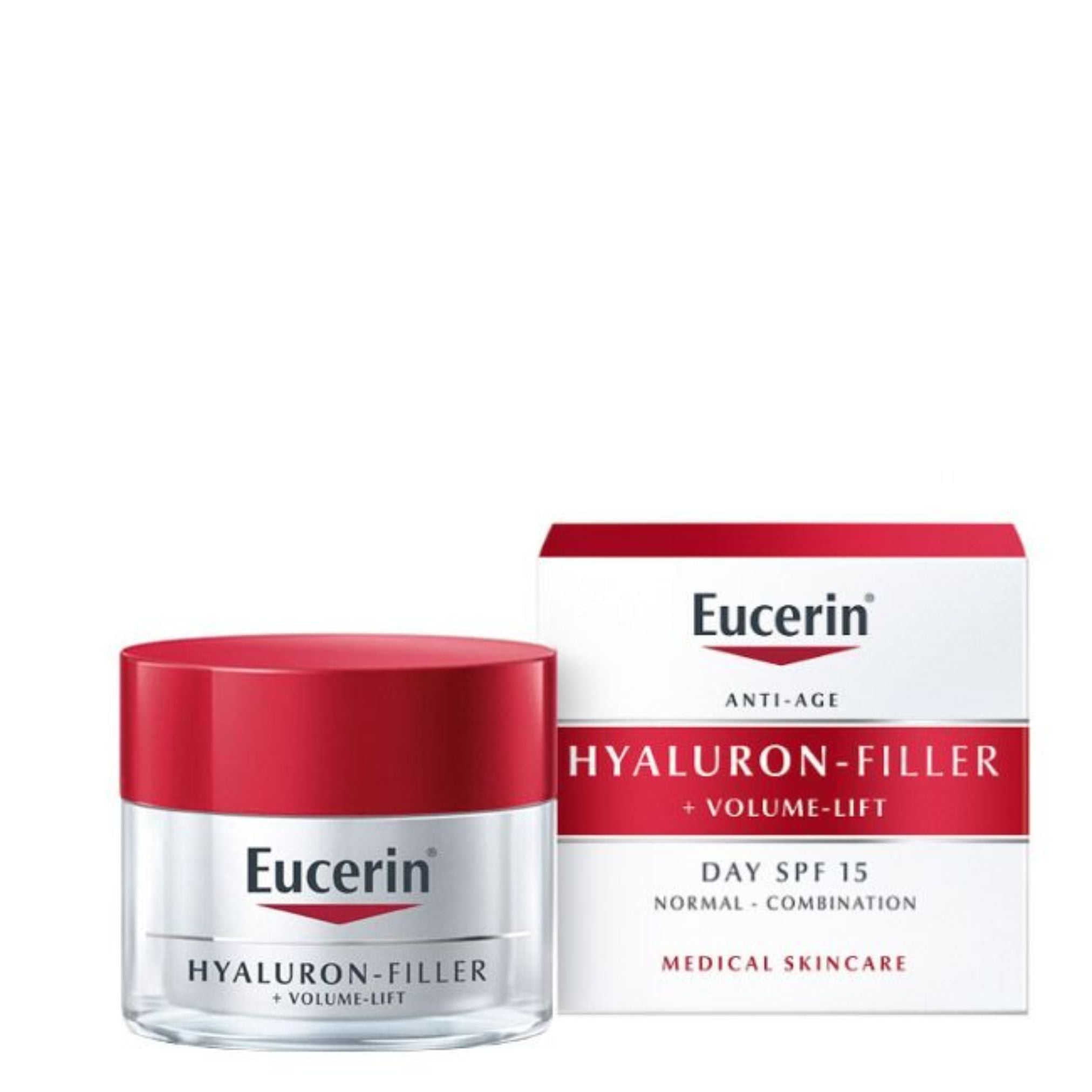 Eucerin Hyaluron Filler + Volume-Lift Creme de Dia Pele Seca FPS15 50ml