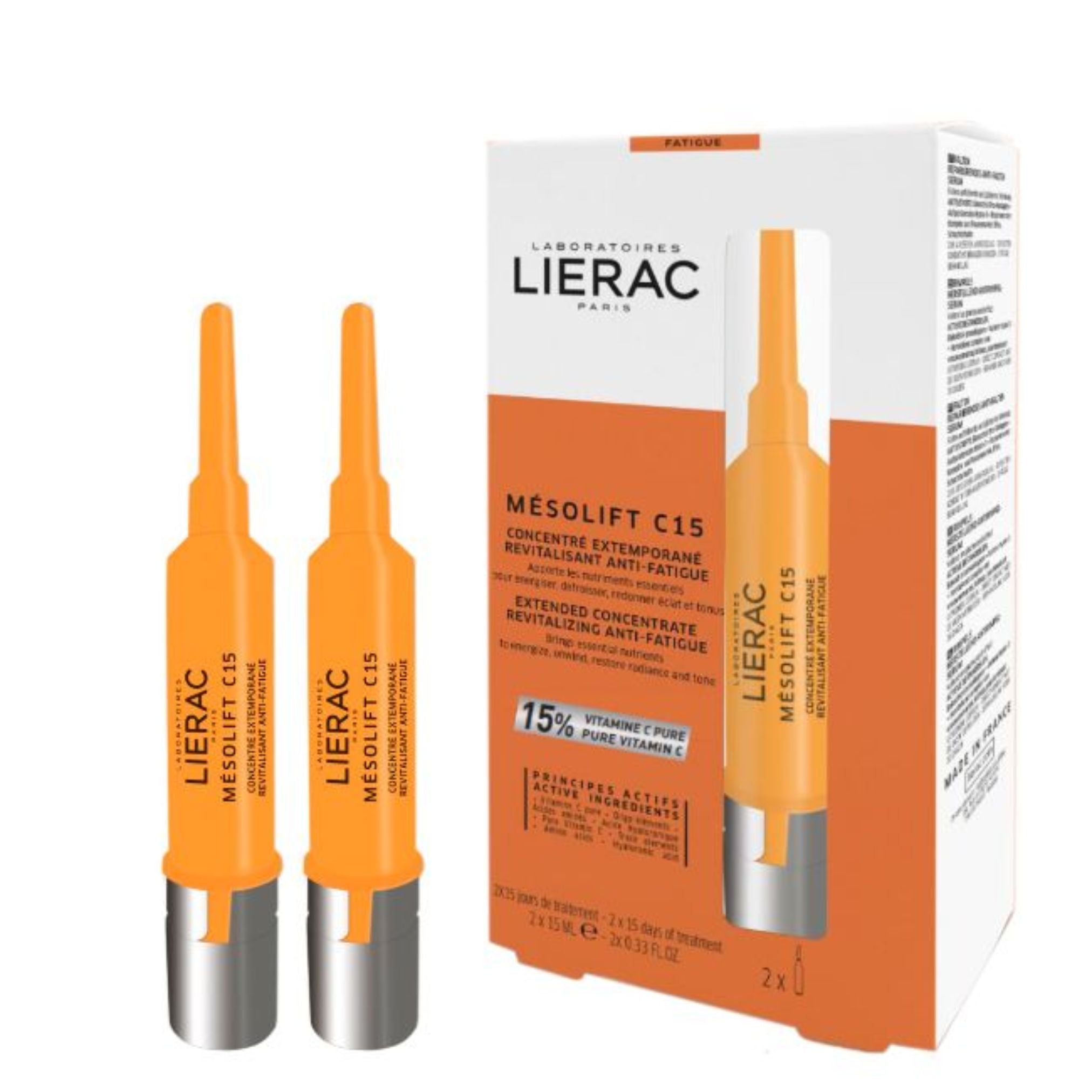 Lierac Mésolift C15 Extended Concentrate Revitalizing Anti-Fatigue 2x15ml