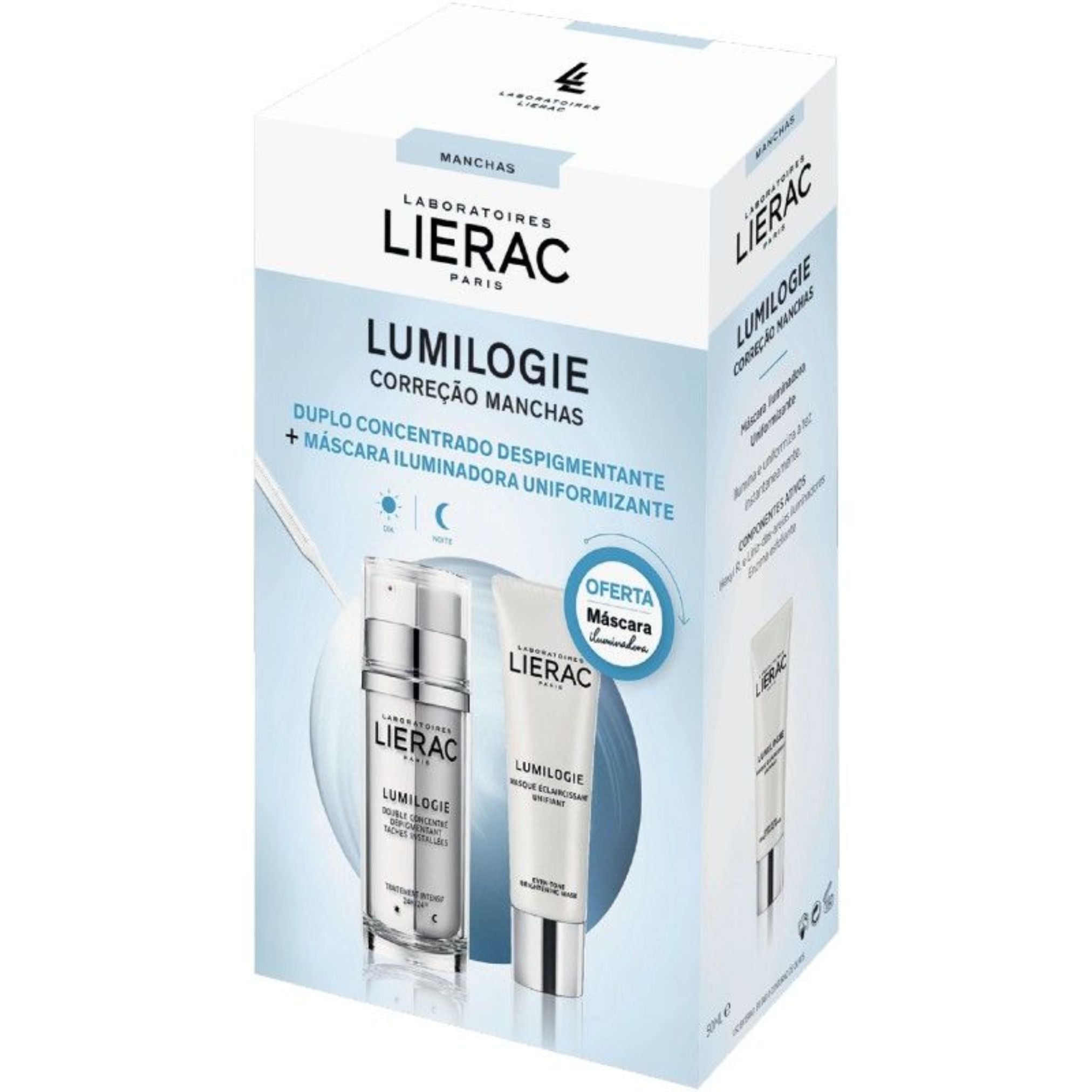 Lierac Promo Pack: Lierac Lumilogie Day & Night Dark Spot Correction Double Concentrate 30ml + Lierac Lumilogie Even-Tone Brightening Mask 50ml