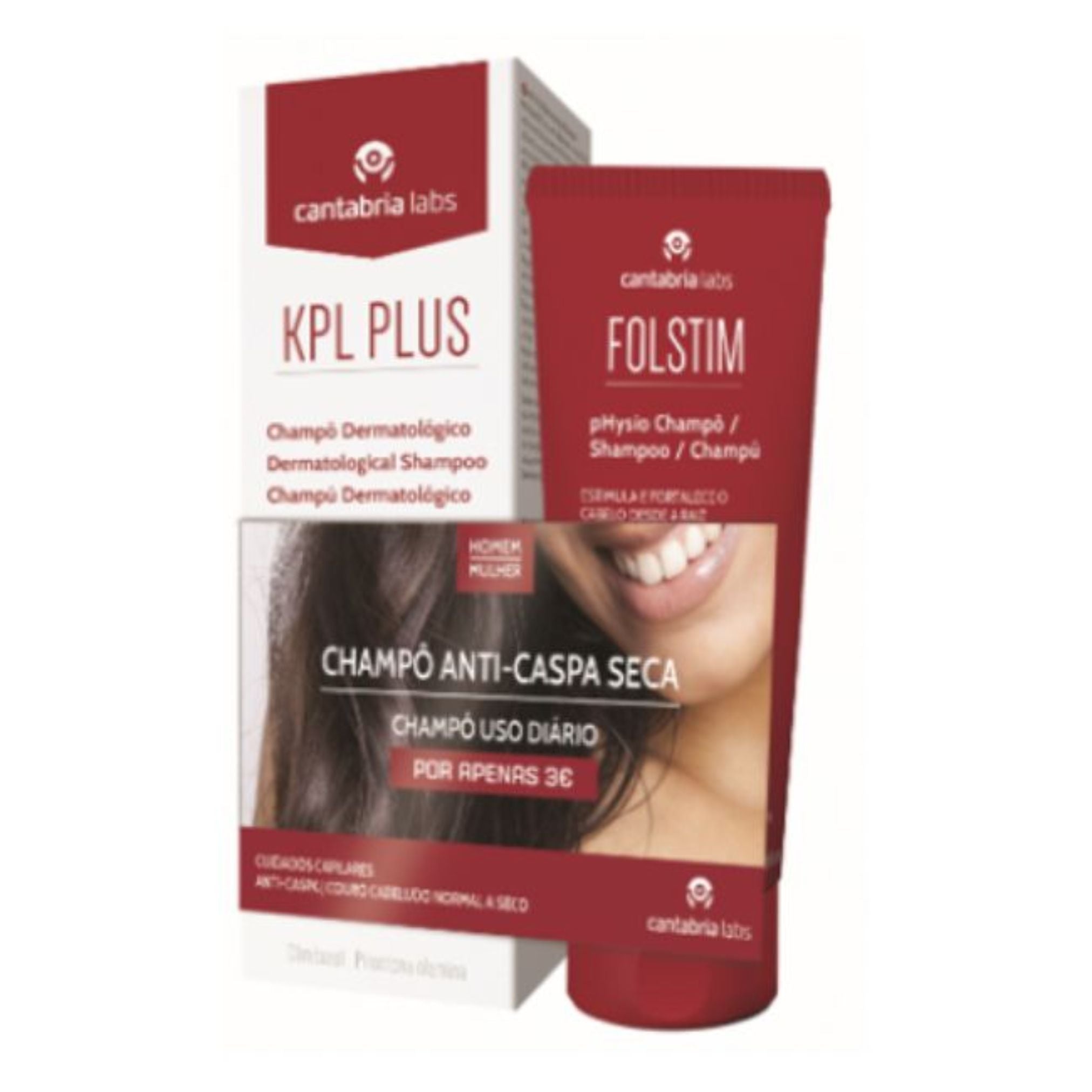 KPL Plus Dermatological Anti-Seborrheic Anti-Dandruff Shampoo 200ml + Folstim pHysio Shampoo 200ml