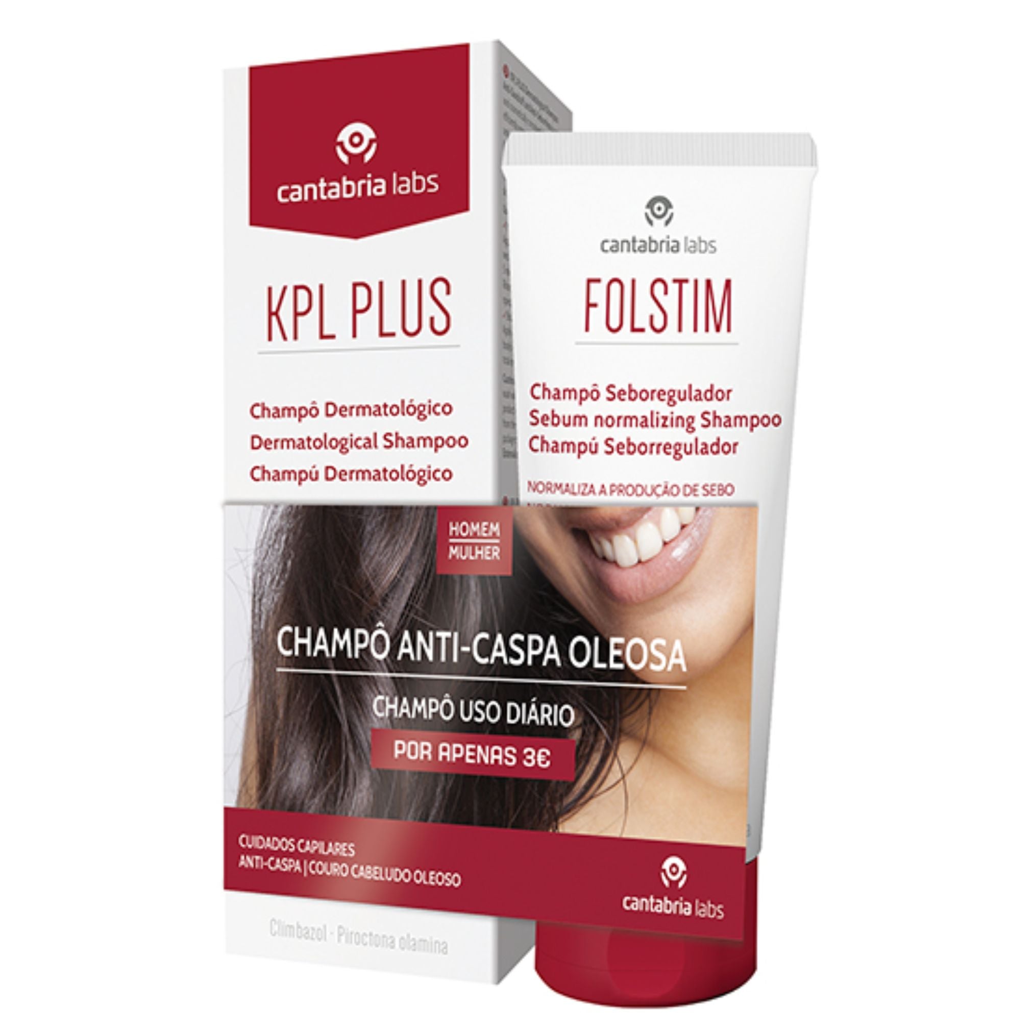 KPL Plus Dermatological Shampoo 200ml + Folstim pHysio Shampoo 200ml