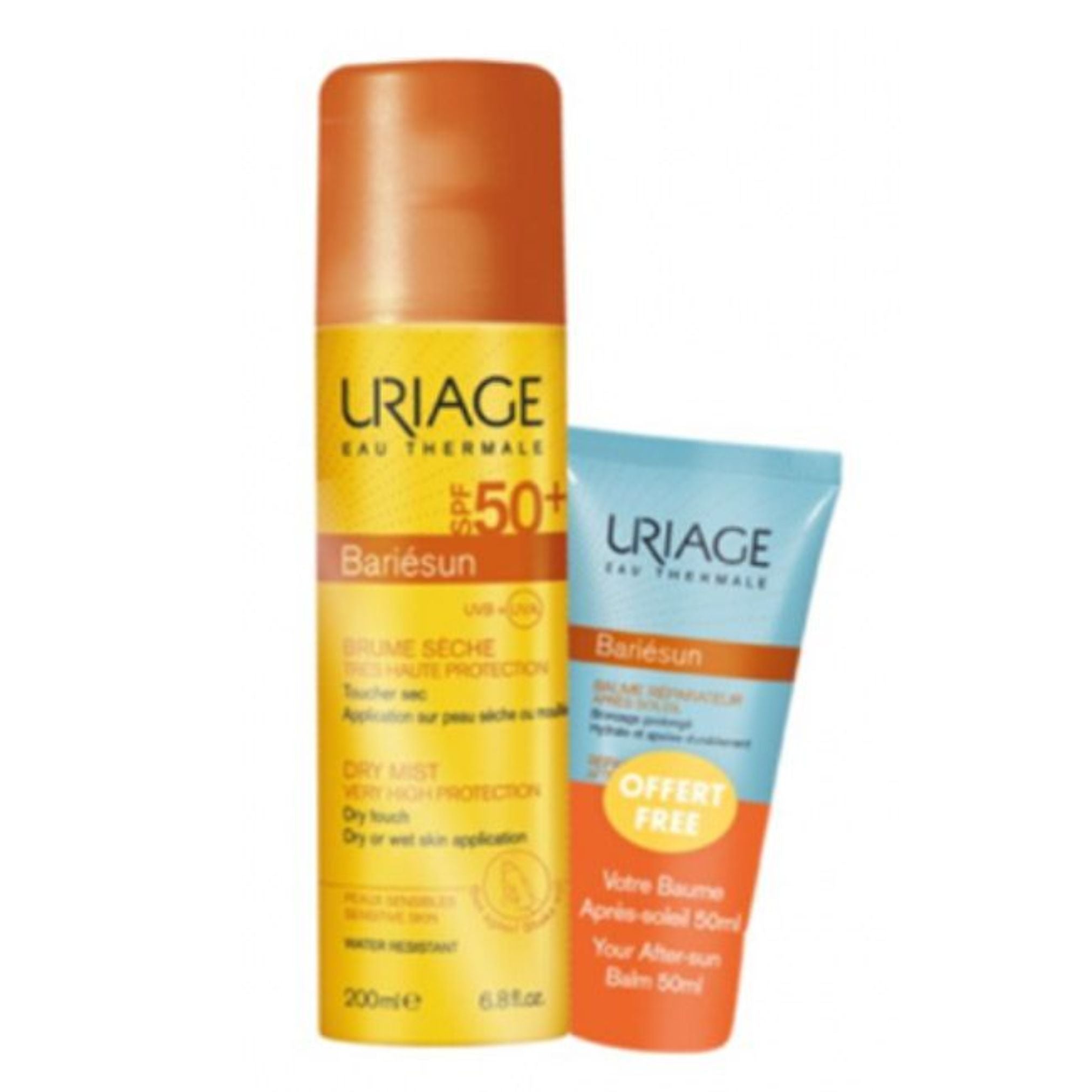 Uriage Promo Pack: Uriage Bariésun Dry Mist SPF50+ 200ml + Uriage Bariésun After-Sun Balm 50ml