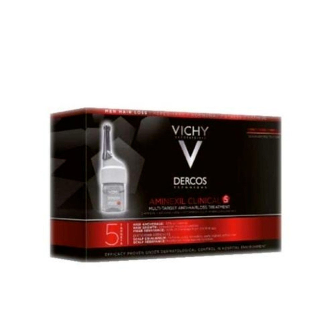 Vichy Dercos Technique Aminexil Clinical 5 Targets Men Ampoules x42
