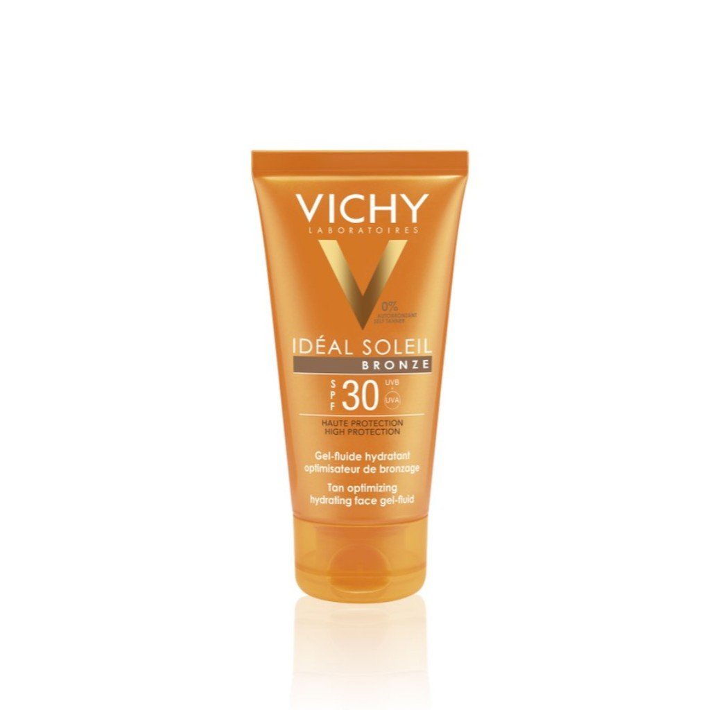 Vichy Idéal Soleil Bronze Tan Optimizing Hydrating Face Gel-Fluid SPF30 50ml