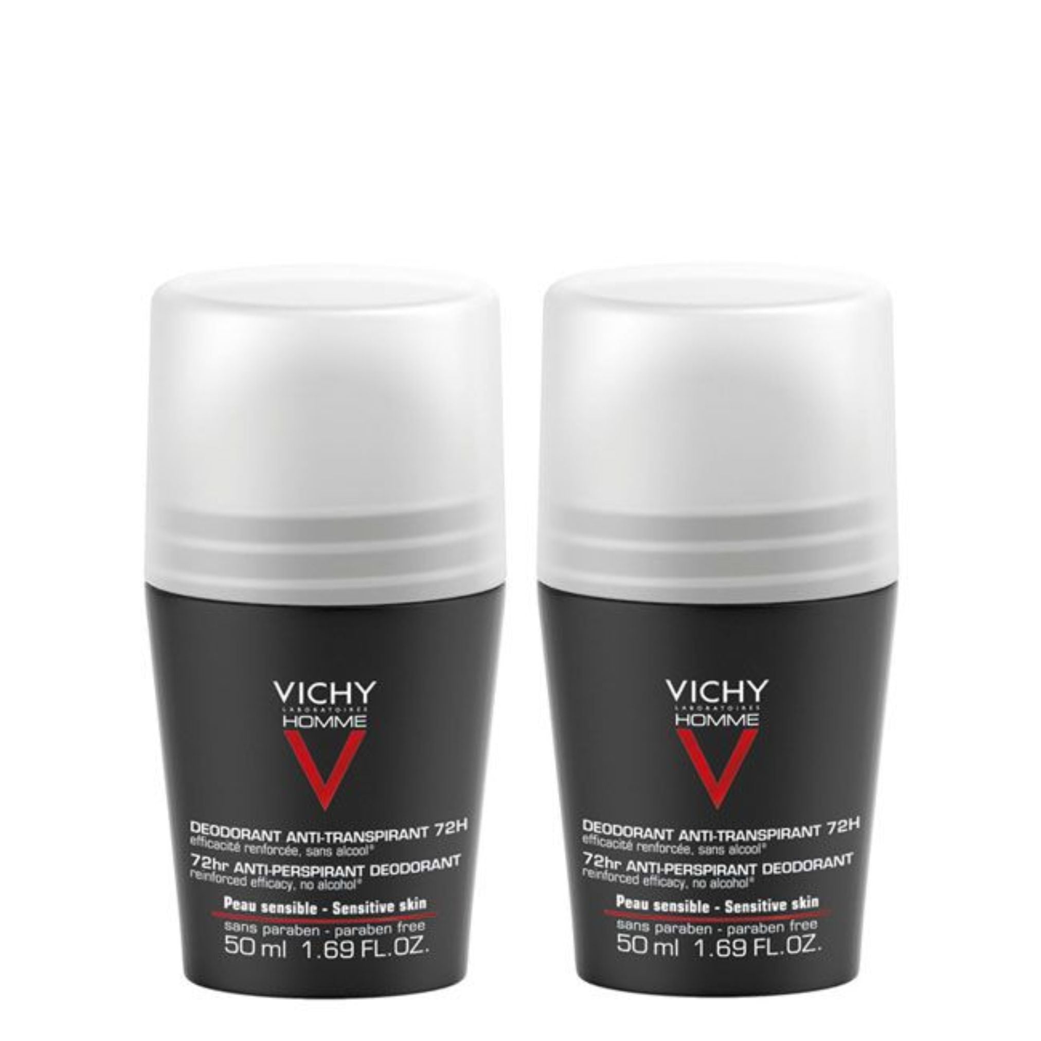 Vichy Promo Pack: Vichy Homme 72h Anti-Perspirant Deodorant 2x50ml