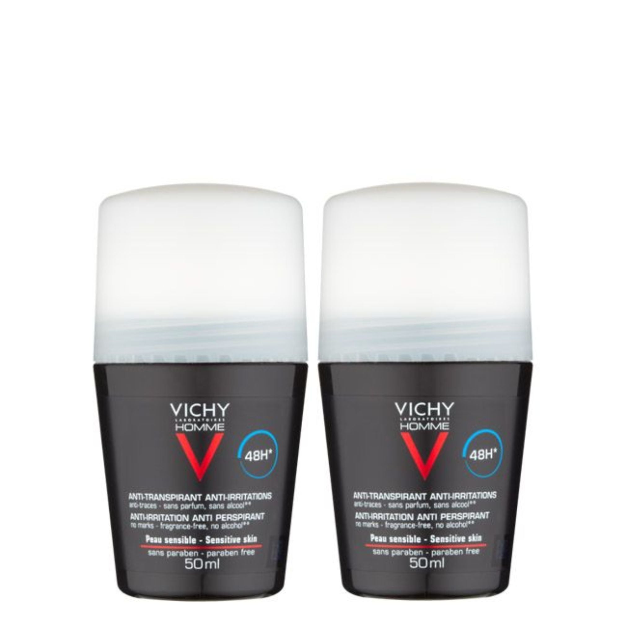 Vichy Pack Promocional: Vichy Homme Desodorizante Roll-On 48h 2x50ml
