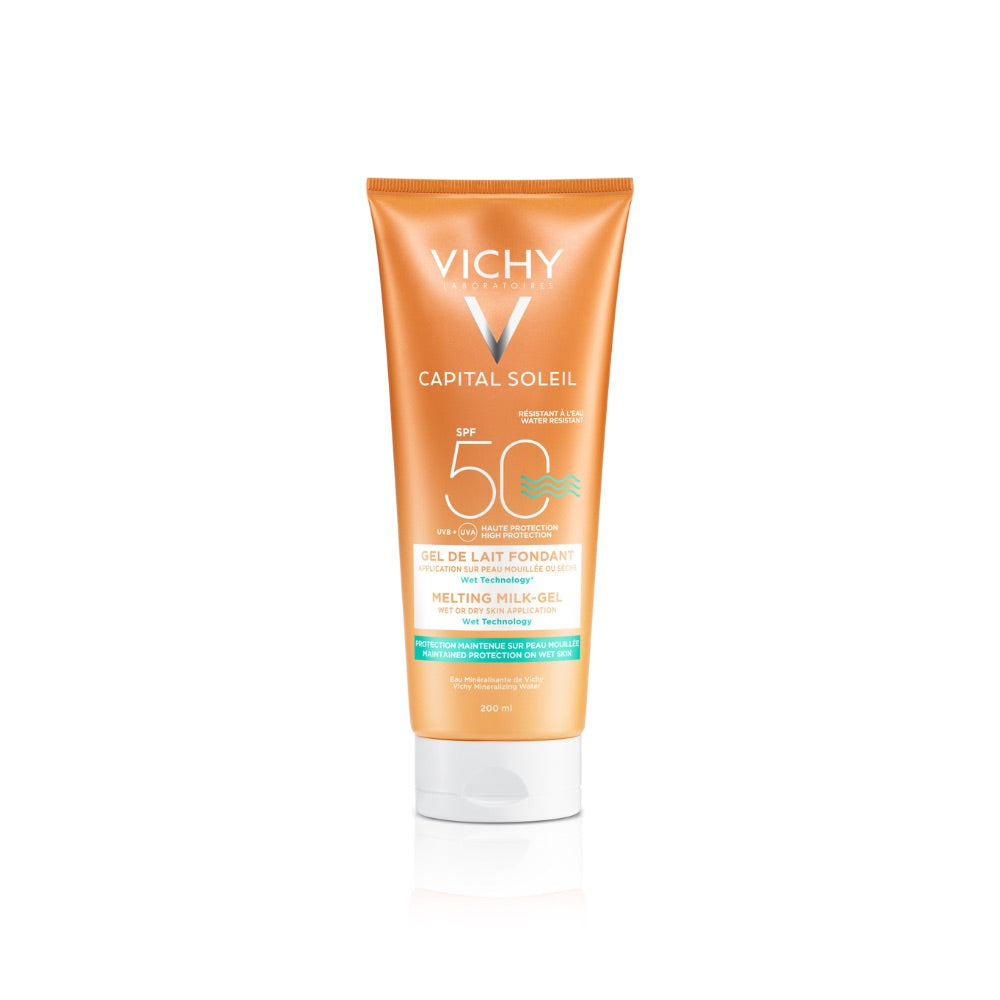 Vichy Capital Soleil Leite-Gel Ultrafundente Wet Skin FPS50 200ml
