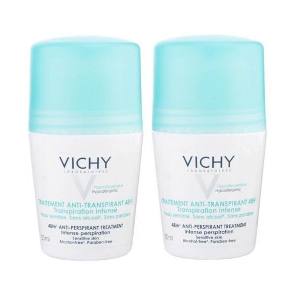 Vichy Pack Promocional: Vichy Desodorizante Roll-On Transpiração Intensa 48h 2x50ml