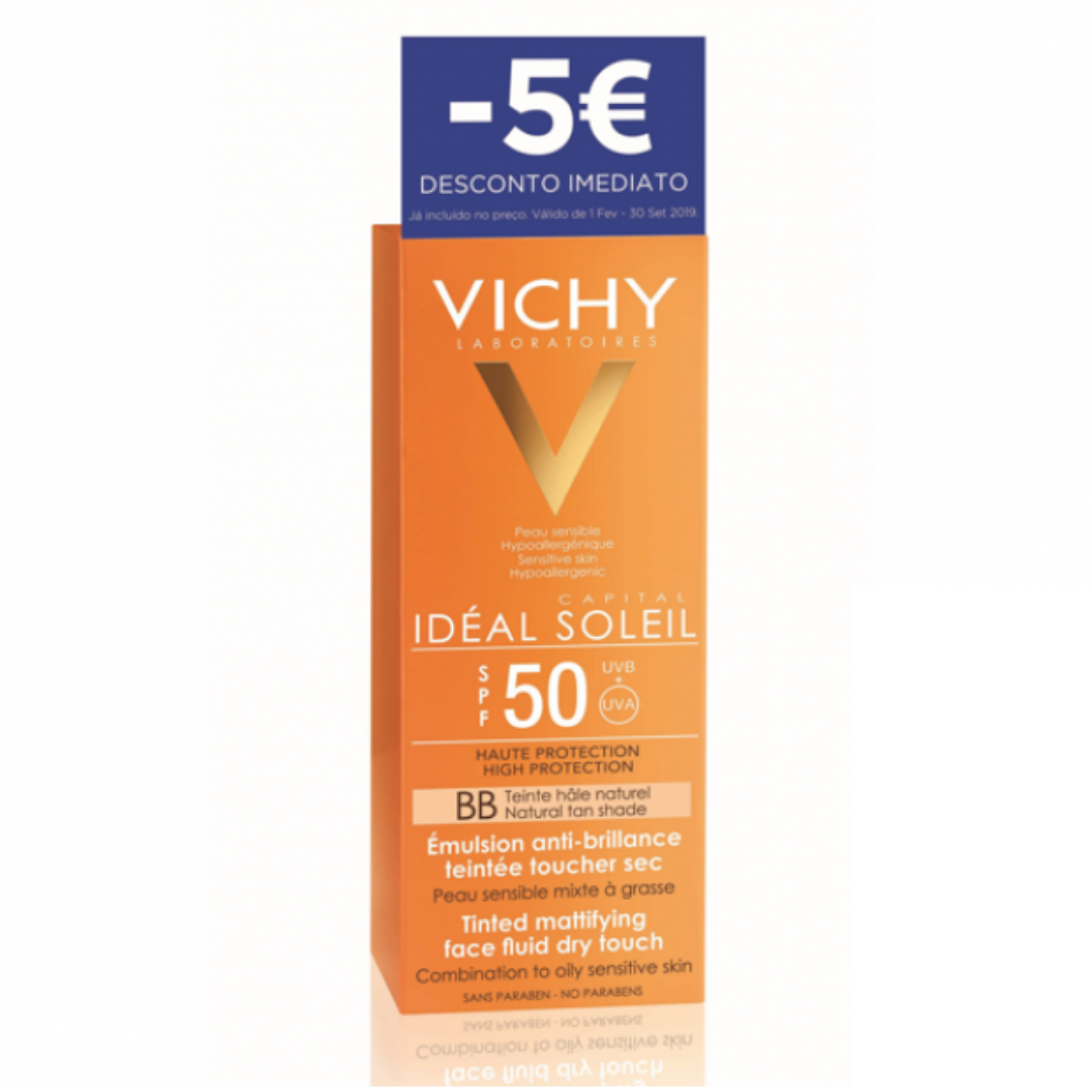 Vichy Capital Soleil BB Creme Fluido Facial Matificante FPS50 50ml