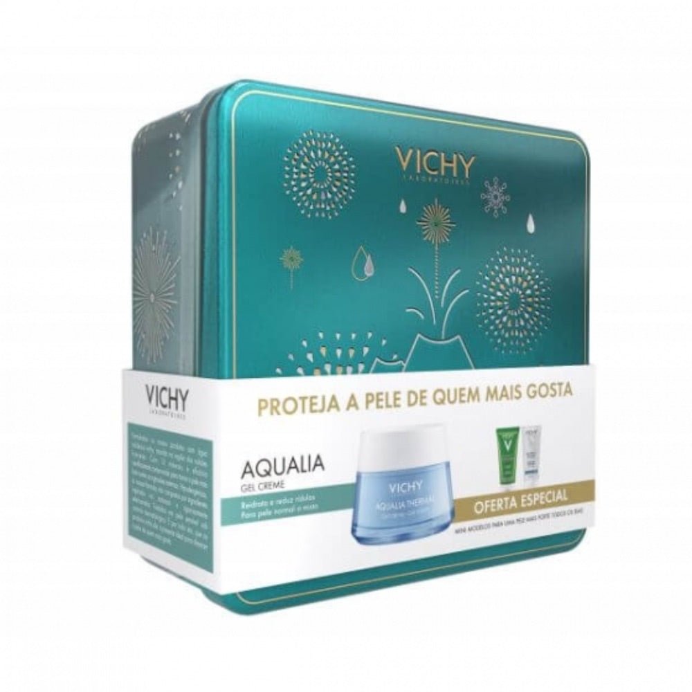 Vichy Promo Pack: Vichy Aqualia Termal Gel Cream Normal/Combination Skin 50ml + Vichy Normaderm Cleansing Gel 50ml + Vichy Hydroalcoholic Gel 50ml
