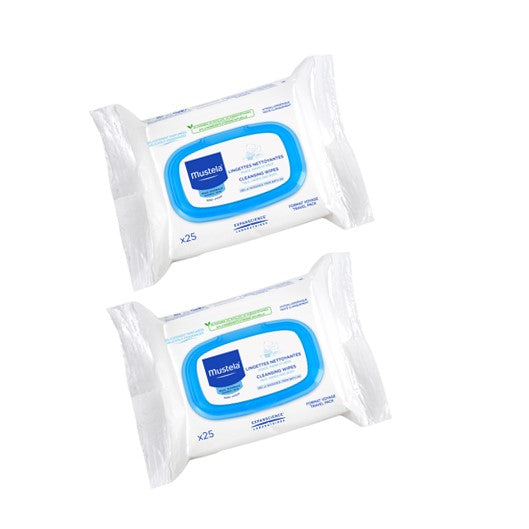 Mustela Baby Cleansing Wipes 2x25