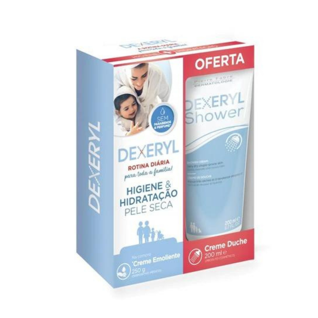 Dexeryl Emollient Cream 250ml + Dexeryl Shower 200ml