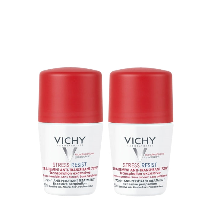 Vichy Duo Desodorizante Antitranspirante Stress Resist Tratamento Intensivo 72h 2 x 50 ml Com Desconto de 4,5€