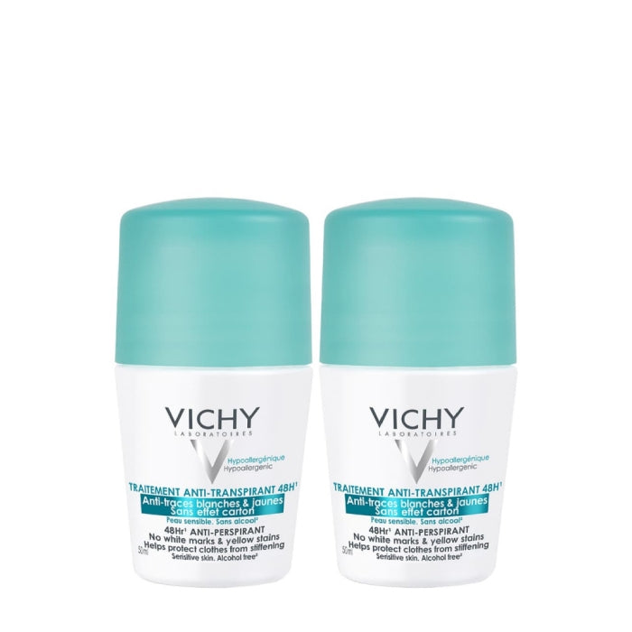 Vichy Duo Desodorizante Antitranspirante 48h Antimanchas 2x50 ml Com Desconto de 4.5€