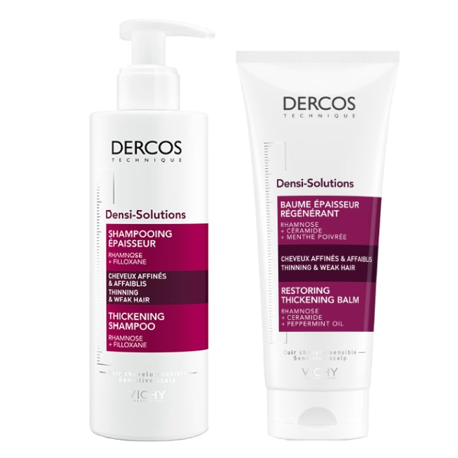 Vichy Dercos Densi-Solutions Thickening Shampoo 400ml + Restoring Thickening Balm 200ml