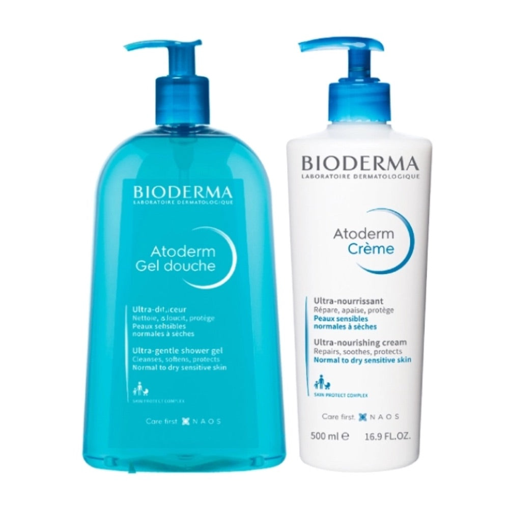 Bioderma Atoderm Nourishing Cream 500ml + Bioderma Atoderm Shower Gel 500ml