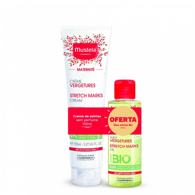 Mustela Maternity Kit Anti-stretchmark cream + oil
