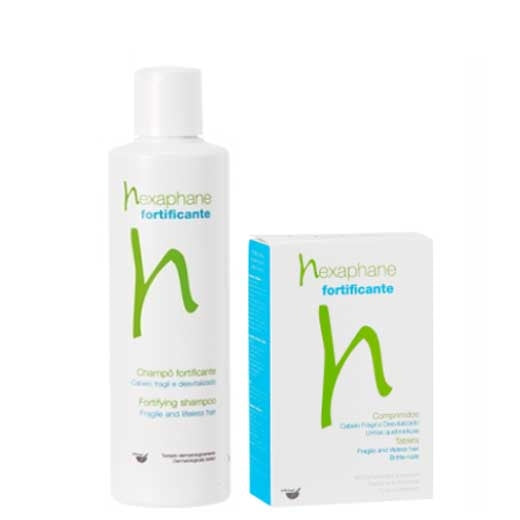 Hexaphane Fortificante Pack Cápsulas oferta Shampoo 60unid.+250ml