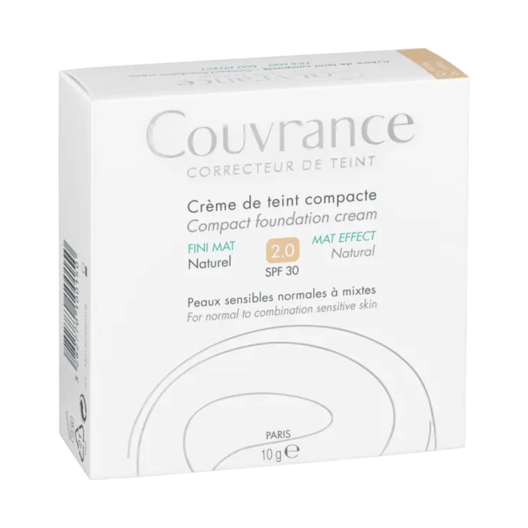Avène Couvrance Compact Cream Oil-Free Natural 10g