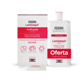 ISDIN Promo Pack: ISDIN Lambdapil Anti Hair Loss Shampoo 200ml + ISDIN Lambdapil Anti Hair Loss Lotion 20x3ml