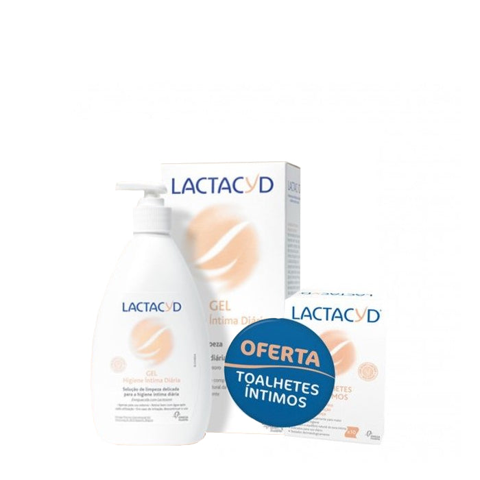 Lactacyd Promo Pack Intimate Hygiene: Gel 400ml + Moist Intimate Wipes x10