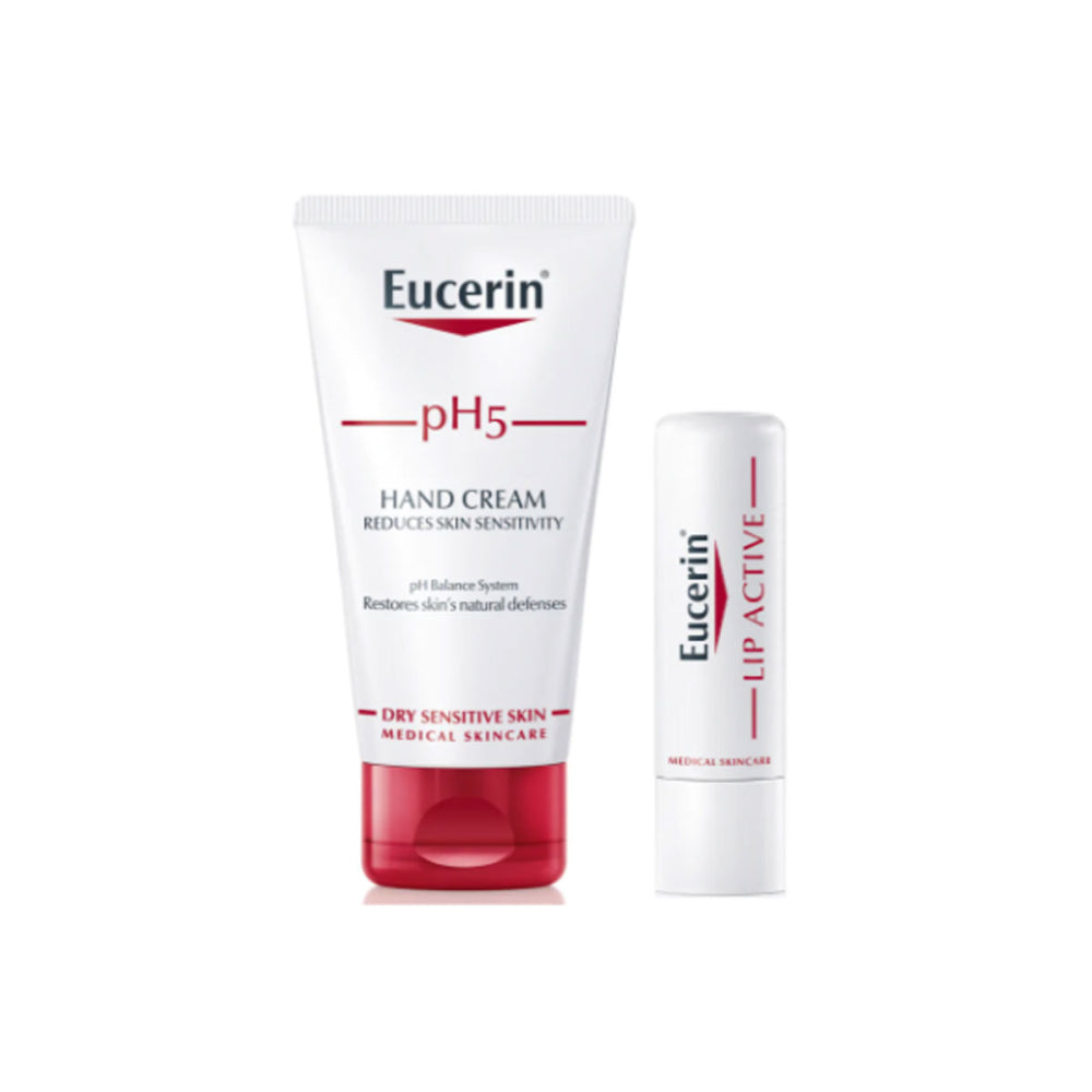 Eucerin pH5 Hand Cream 75ml + Eucerin Lip Active Lip Stick 4.9g