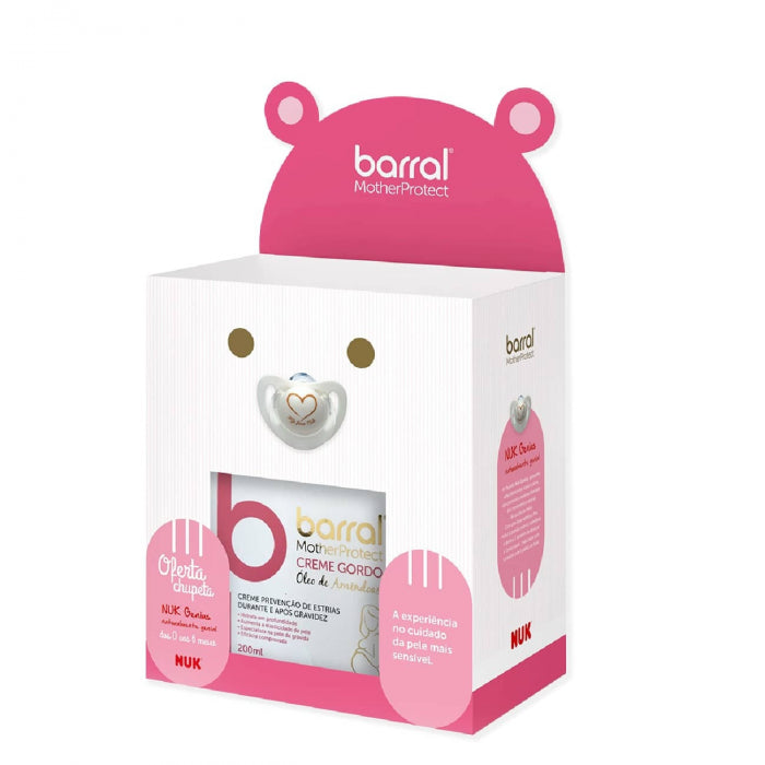 Barral MotherProtect Fat Cream with Almond Oil 200ml + Offer Nuk Pacifier