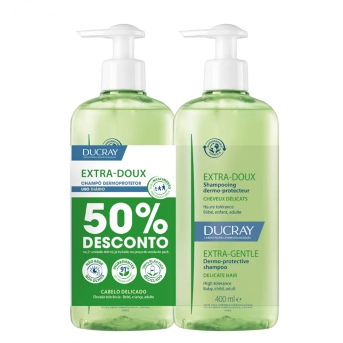 Ducray Extra Doux Duo Shampoo 2x400ml
