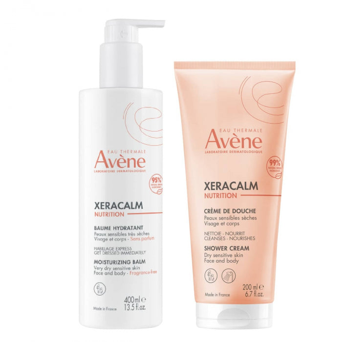 Avène Xeracalm Pack Moisturizing Balm 400ml + Shower Cream 200ml