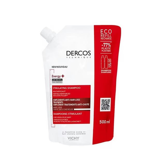 Vichy Dercos Energy+ Stimulating Shampoo Ecorefill 500ml