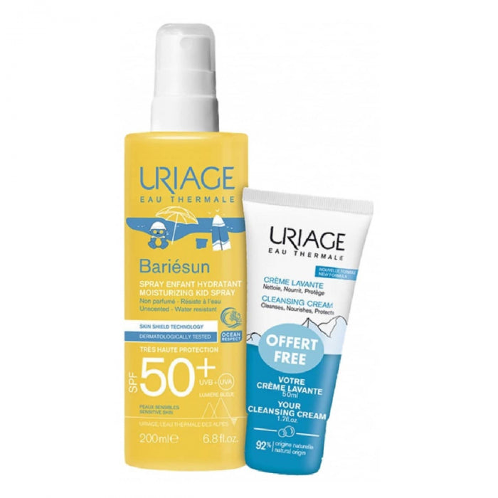 Uriage Bariésun Pack Kids Spray SPF50+ 200ml + Offer Cleansing Cream 50ml