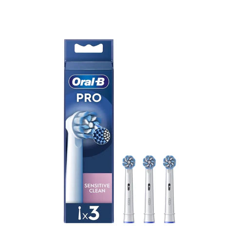 Oral-B Sensitive Clean Replacement Brush Head x3