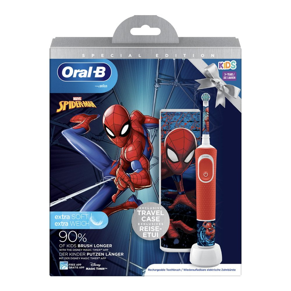 Oral-B Kids Electric Toothbrush Spider-Man + Travel Case